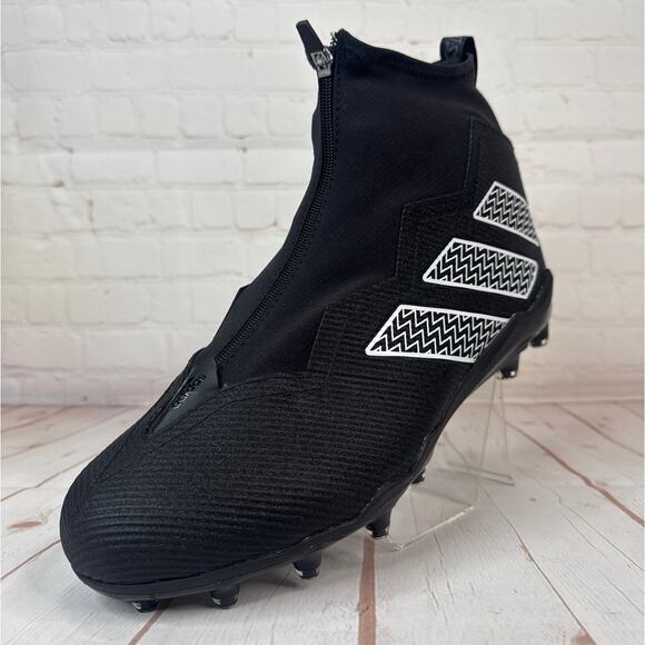 Adidas Nasty 2.0 Black/Metallic Football Cleats Mens Size 15 (GV8309) - Picture 3 of 10